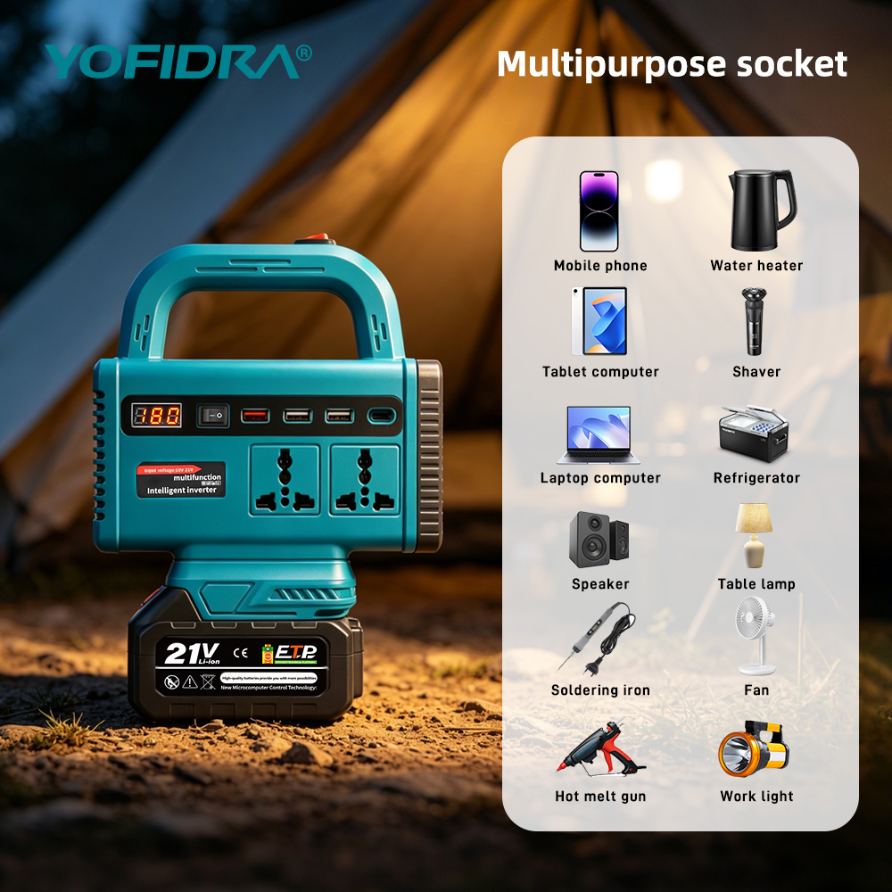 YOFIDRA 220V Portable Power In - Ac Outdoor Power review and price