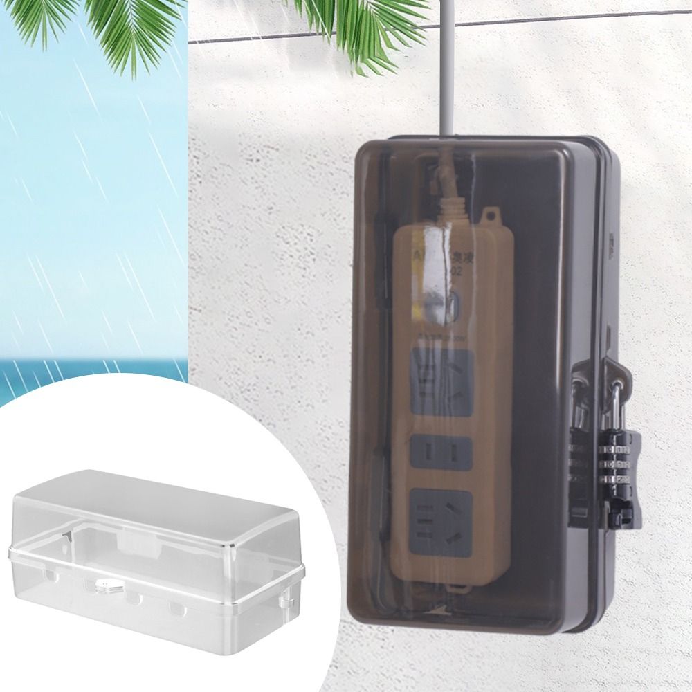 Portable Plastic Plug Box Anti - Outdoor Power Strip Weatherproof review and price